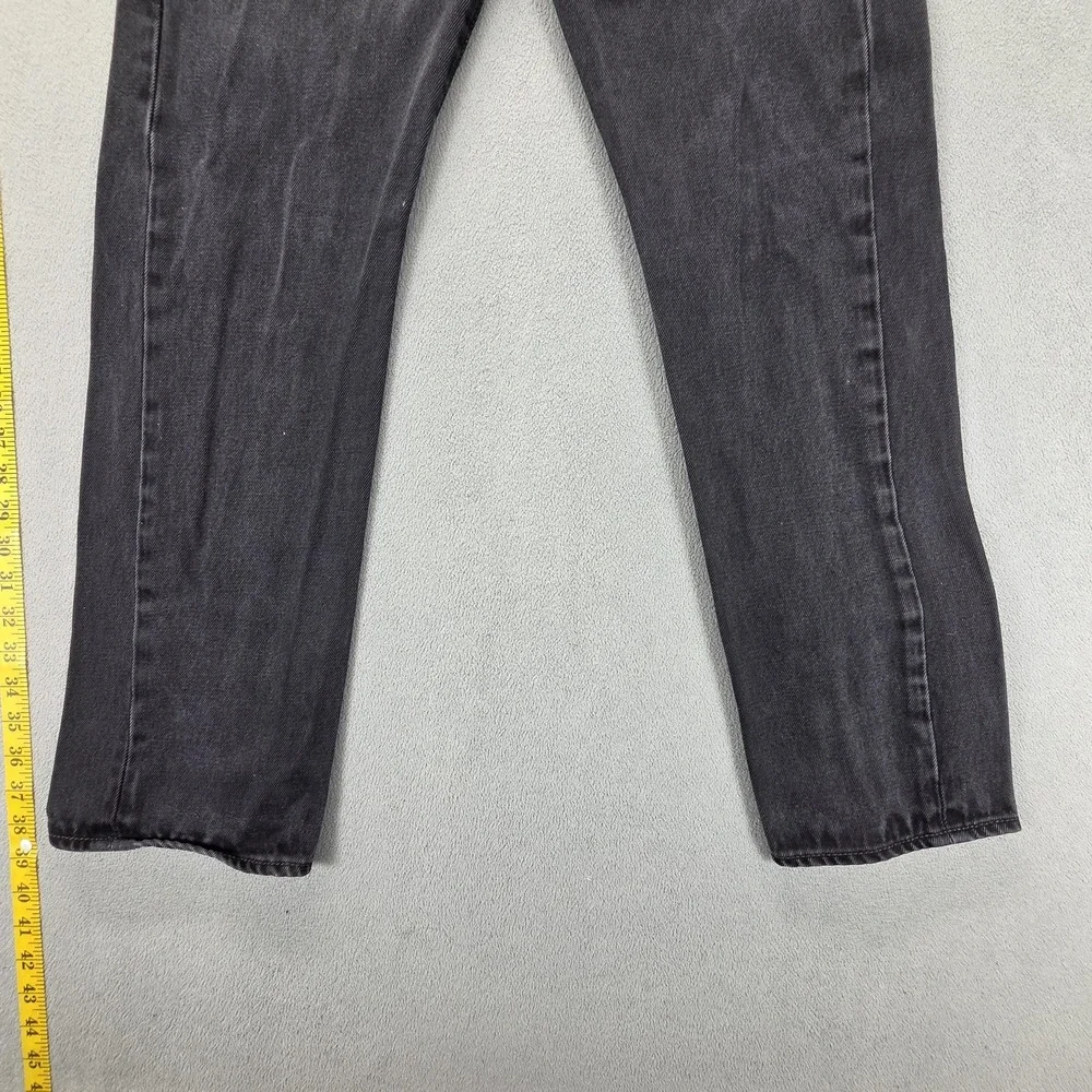 Levis 501‎ Jeans Mens Gray Charcoal Wash Straight Regular Button Fly Fits 30x27